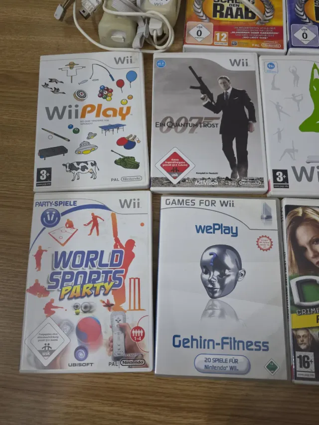Lote Wii: Mandos , Juegos , dvd monedas sellos etc