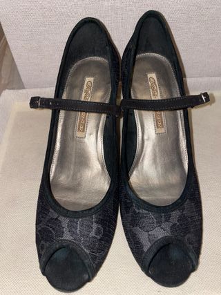 Zapatos Buffalo London tacón encaje calidad