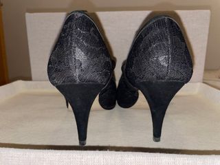 Zapatos Buffalo London tacón encaje calidad