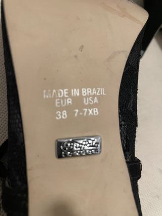 Zapatos Buffalo London tacón encaje calidad