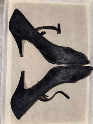 Zapatos Buffalo London tacón encaje calidad