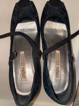 Zapatos Buffalo London tacón encaje calidad