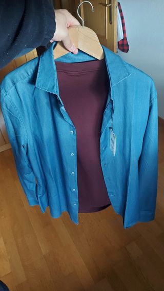 Camisa vaquera azul