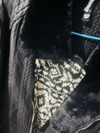 Chaqueta Desigual Piel Negra Talla M