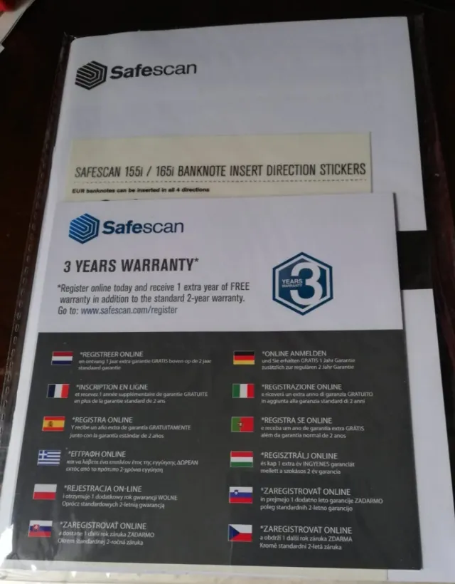 Detector de billetes falsos Safescan