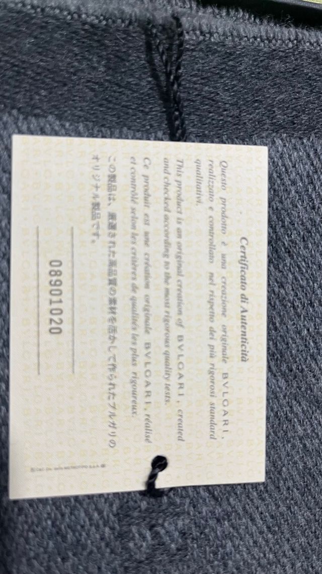 Bufanda Bvlgari Negra-gris