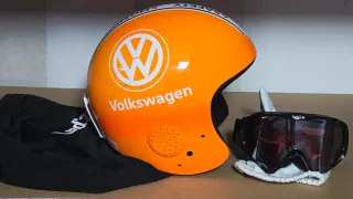 Casco Esquí Eassun Volkswagen Naranja
