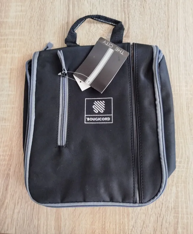 Neceser BOUGICORD hombre negro y gris