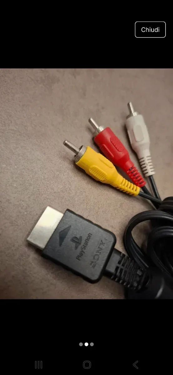 Set cavi PS1/PS2 Alimentazione e cavo av