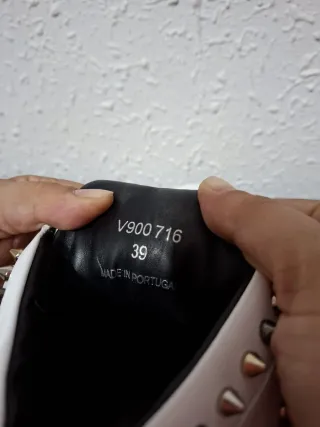 Zapatillas Versace Botín Blancas y Negras