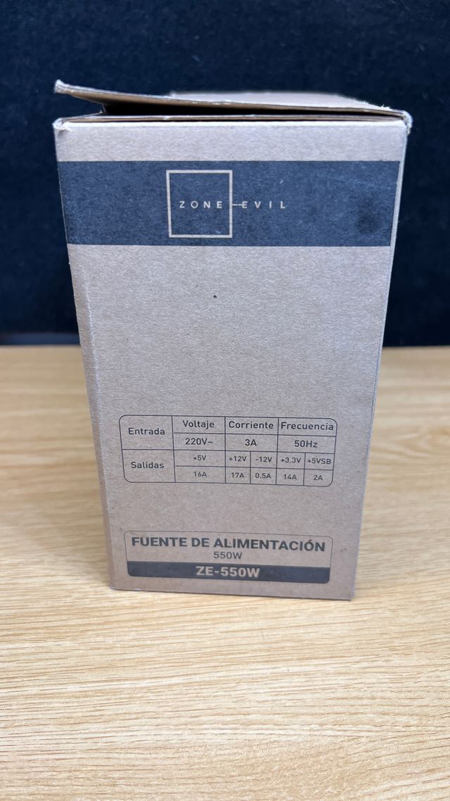 Fuente Alimentación PC 550W ZONE EVIL