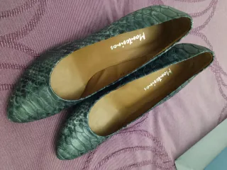 Zapatos de tacón Montesinos grises/plateados talla