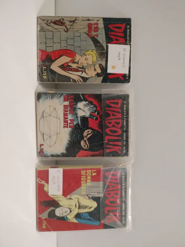 Diabolik 3 numeri fine anni 60