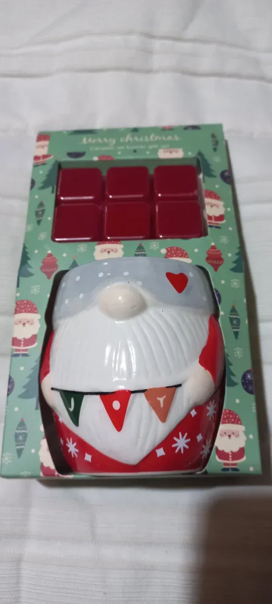 Quemador Aceite Cerámica Navidad