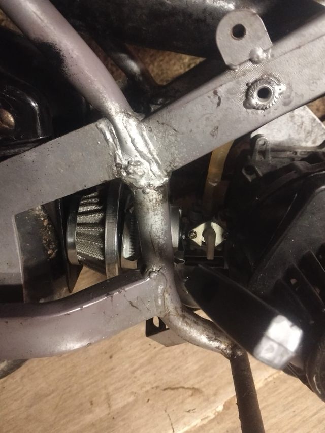 Minibike verde y negra