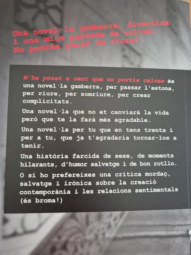 M'HA POSAT A CENT QUE NO PORTIS CALCES (Catalan...