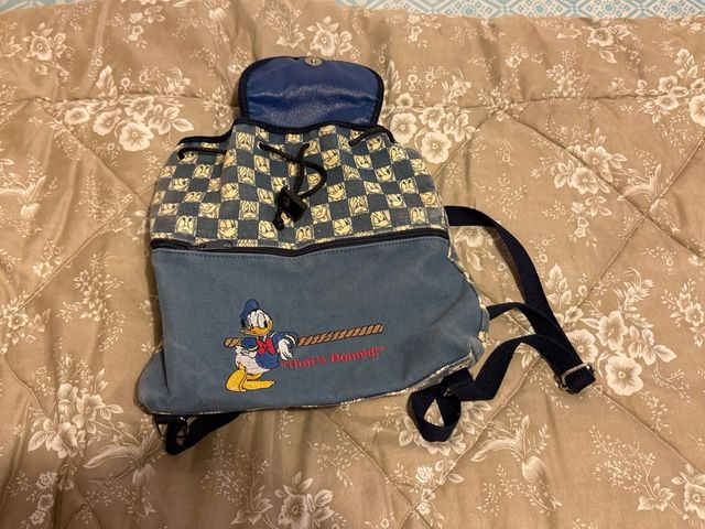 Mochila de Donald con diseño a cuadros