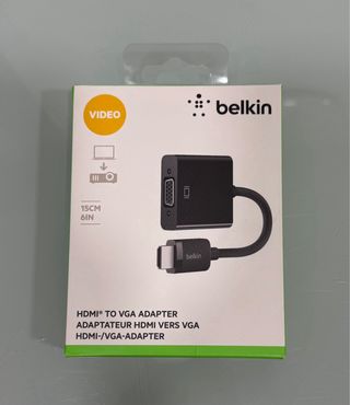 Adaptador Belkin HDMI a VGA sin usar
