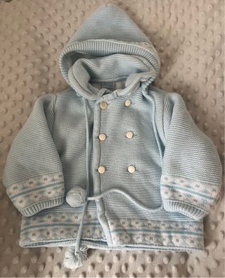 Chaqueta de punto azul Amanda