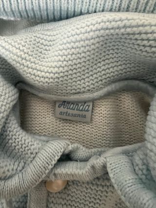 Chaqueta de punto azul Amanda