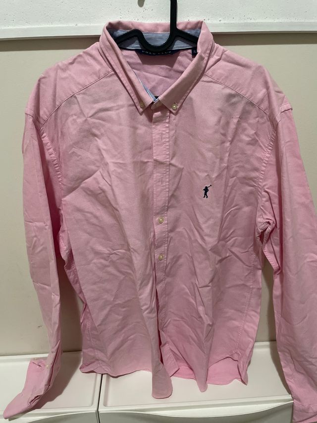 Camisa Polo Club Rosa Talla L
