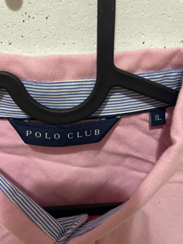 Camisa Polo Club Rosa Talla L