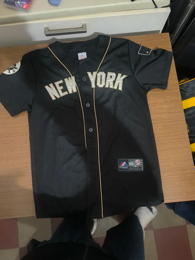 Maglietta New York Yankees Majestic Nera Taglia M