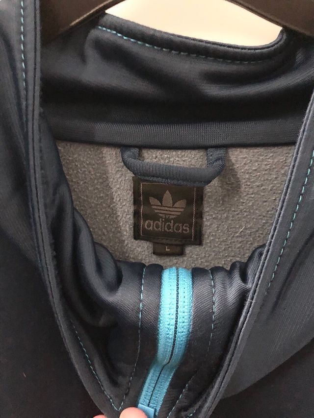 Chaqueta Adidas Club Azul Talla L