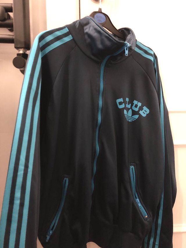 Chaqueta Adidas Club Azul Talla L