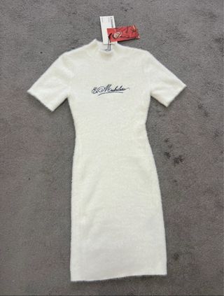 Vestido blanco elástico suave