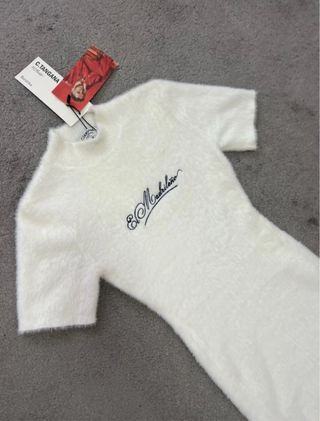 Vestido blanco elástico suave