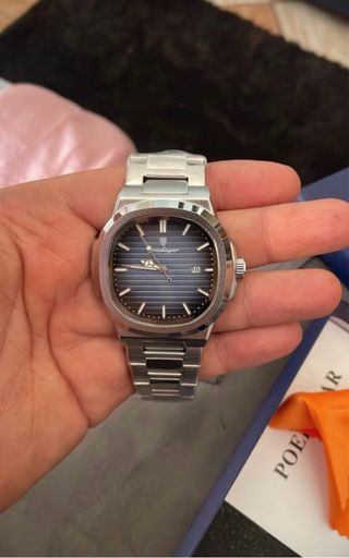 Reloj POEDAGAR Azul y Plateado