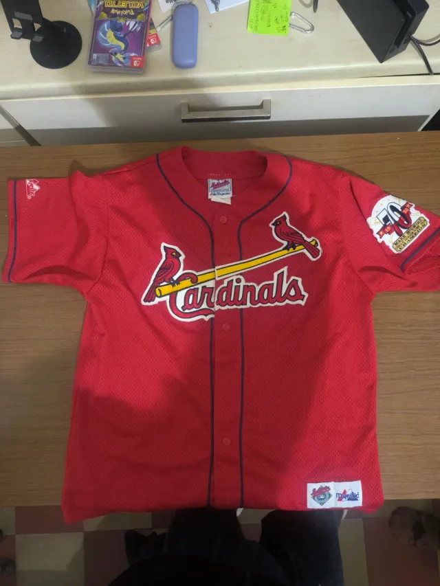 Maglietta baseball Majestic Cardinals rossa