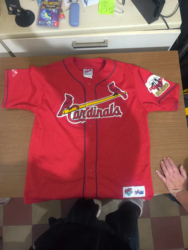 Maglietta baseball Majestic Cardinals rossa