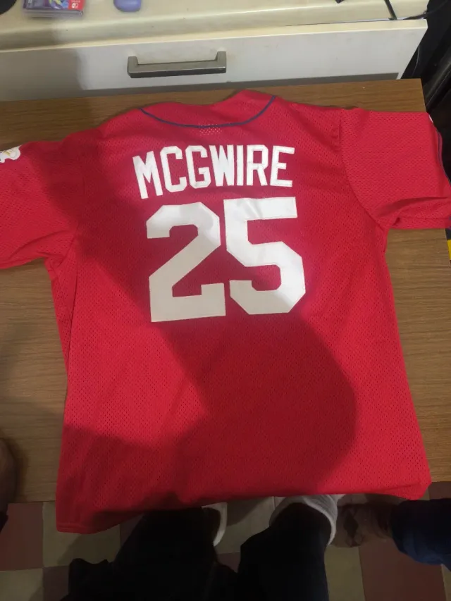 Maglietta baseball Majestic Cardinals rossa