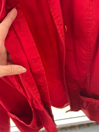 Chaquetón mujer talla 48 burdeos