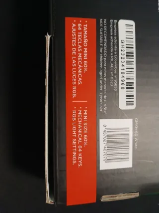 Teclado Gaming GMKH-60 WHITE