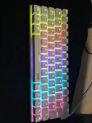 Teclado Gaming GMKH-60 WHITE