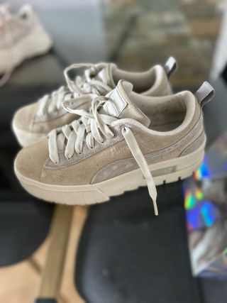 Zapatillas puma , color gris