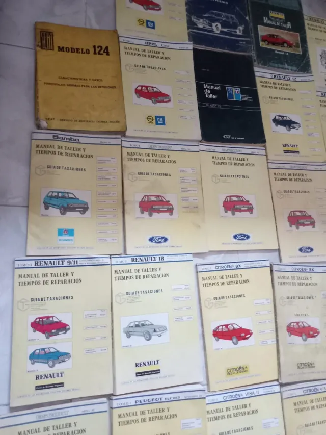 Lote Manuales Taller Coches Clásicos
