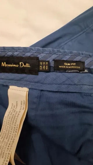 Pantalones de caballero azul