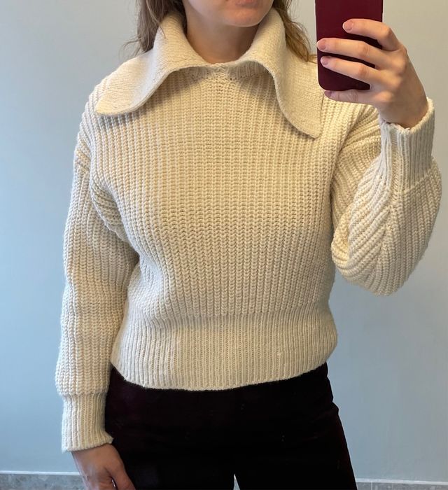 Jersey de punto grueso cuello bobo H&M