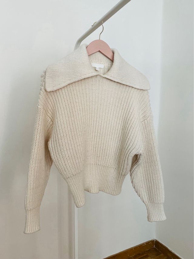 Jersey de punto grueso cuello bobo H&M