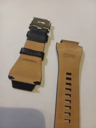 Correa Diesel Cuero Negro Hebilla