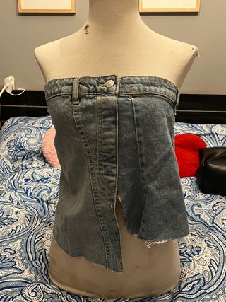 Top vaquero denim