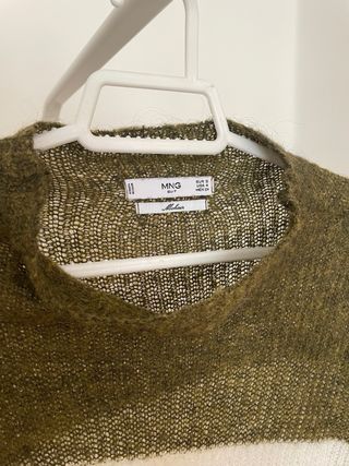 Jersey ligero de punto fino lana mohair Mango