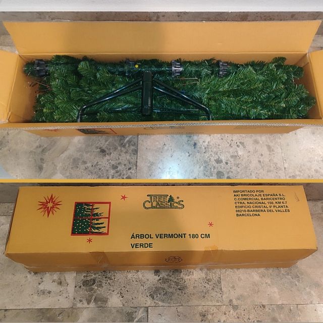 ÁRBOL de Navidad 180cm desmontable realista