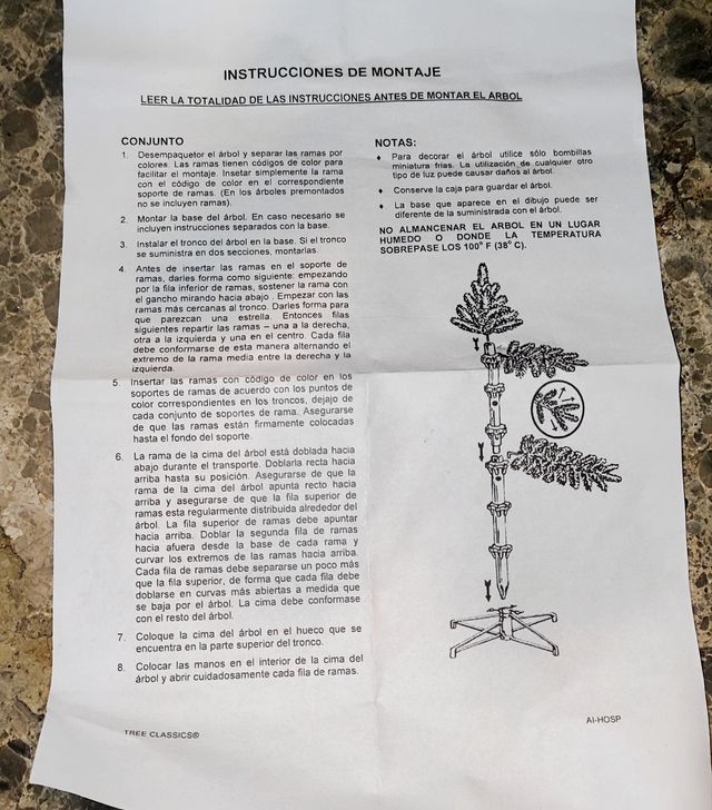 ÁRBOL de Navidad 180cm desmontable realista