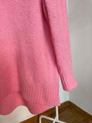 Jersey fino rosa chicle lana Zara
