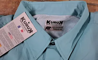 Camicia da pesca Kuruk UPF 50+ colore blu